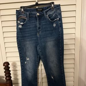 Judy Blue Straight Leg Rainbow 13 31